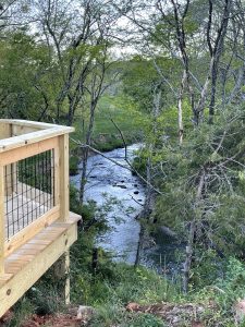 View of overlook deck