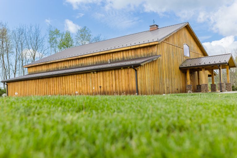View of Valley Mills Farm Event Barn
