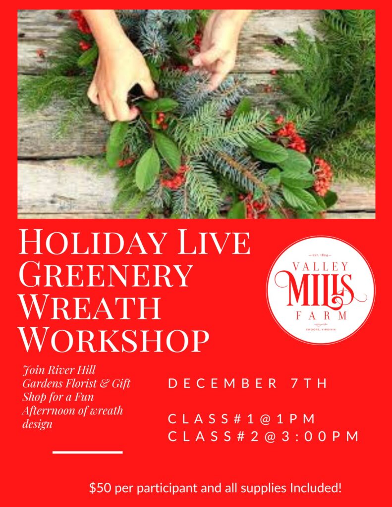 2025 Live Greenery Wreath Workshop