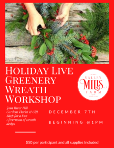 Holiday Live Greenery Wreath Workshop